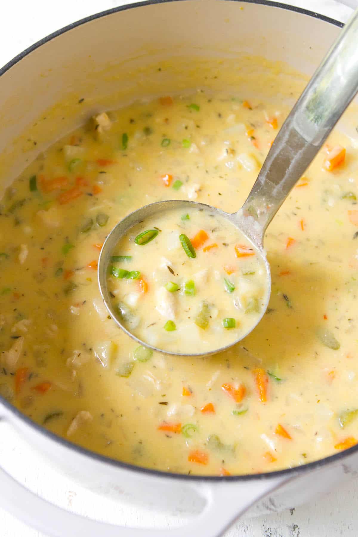 Light Chicken Potato Soup
