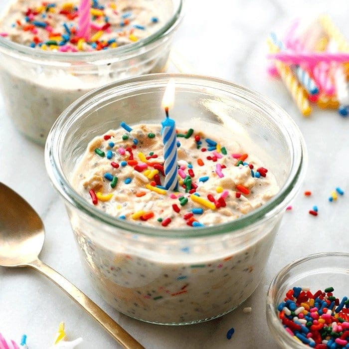 Birthday Cake Overnight Oats