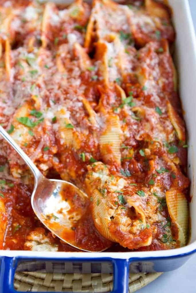 Pesto Turkey Stuffed Shells Recipe