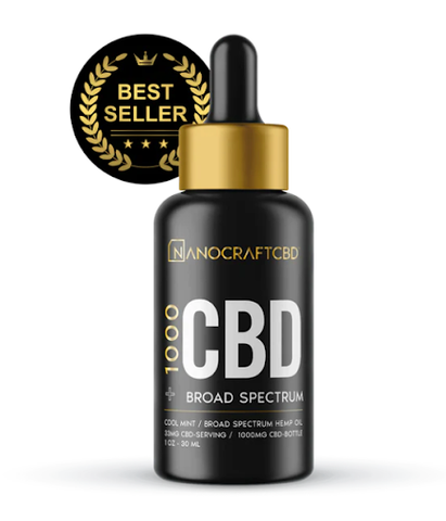 Our Best CBD Oil For Impact on Sleep Disorders - NanoCraftCBD - 1000MG CBD OIL DROPS - GOLD SERIES TINCTURE