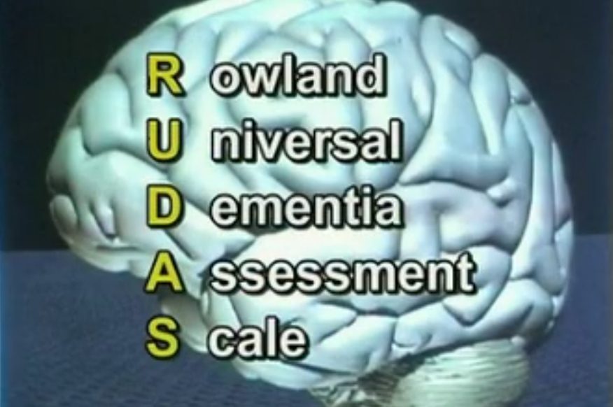 Easy RUDAS Dementia Test