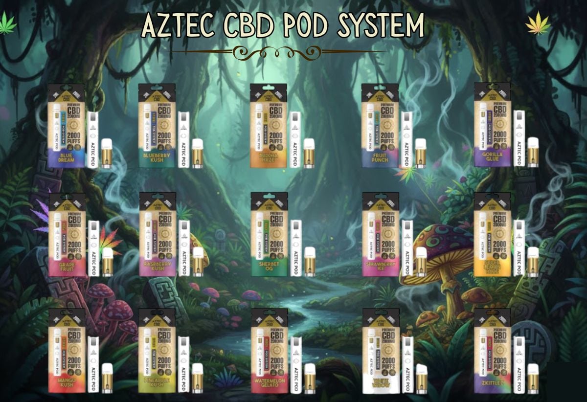 Aztec CBD Pod System kits (5)