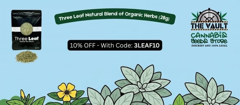 Three Leaf Natural Blend Of Organic Herbs And The Mighty Tea Ball
