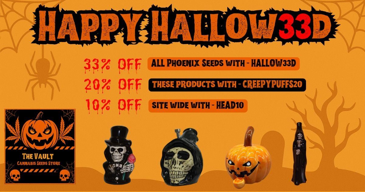 Happy Halloweed! Spooktacular Savings on Seeds, Pipes & Site Wide!