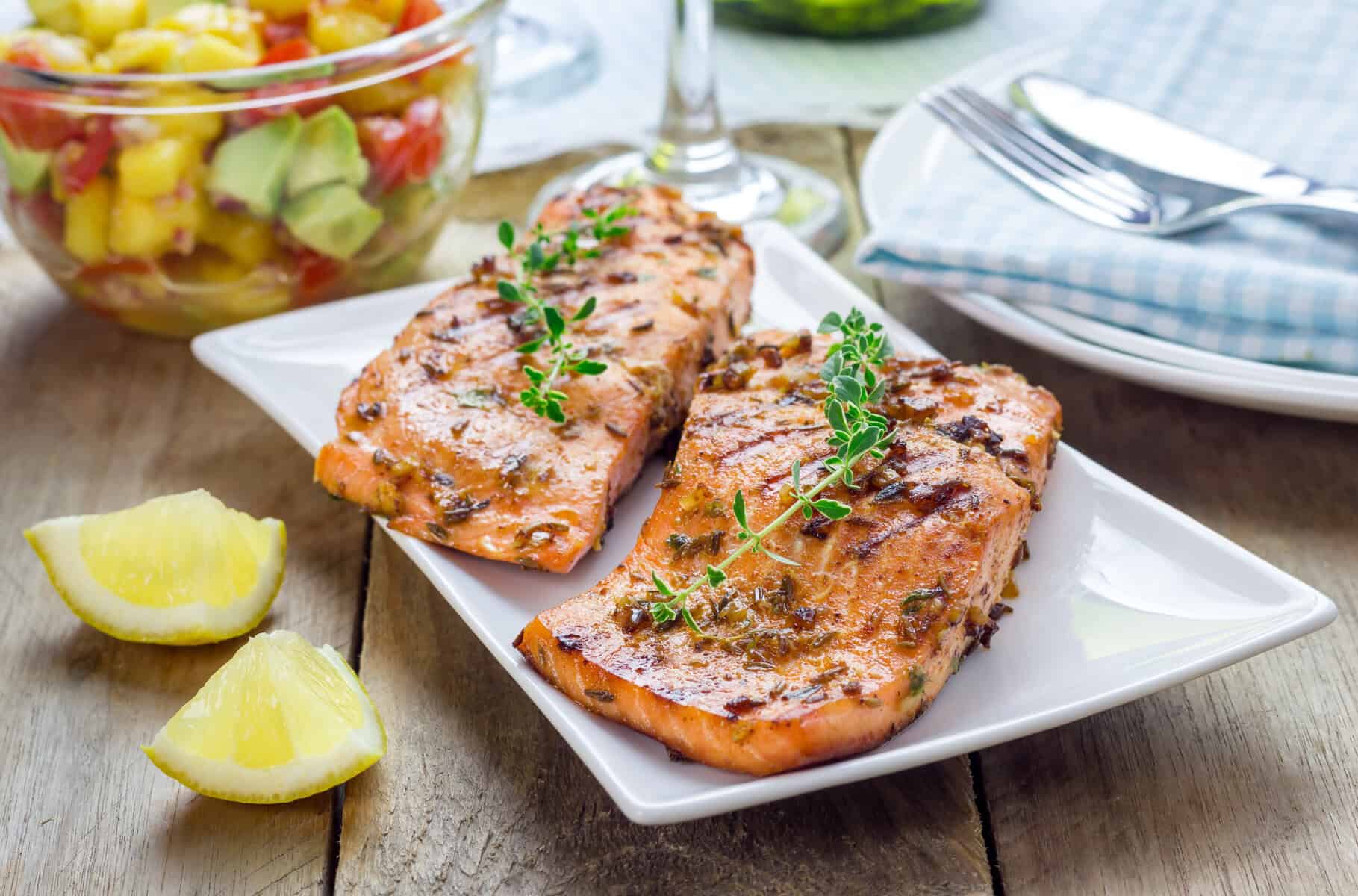 Roasted Salmon With Mandarin Salsa | Recipes