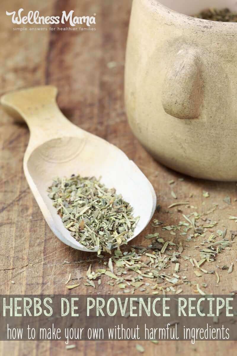 This homemade herbs de provence recipe combines herbs like thyme, savory, and marjoram with more unusual herbs like savory and lavender.