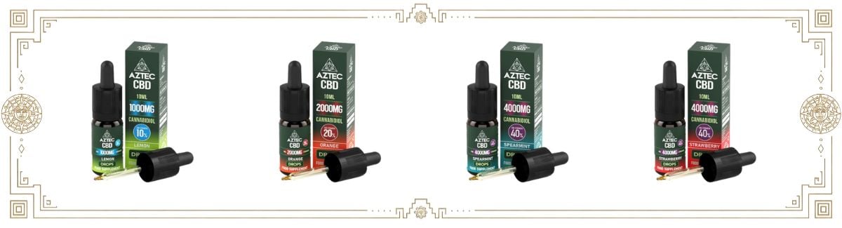 Aztec CBD Oil Drops 1000mg 2000mg+4000mg (1)