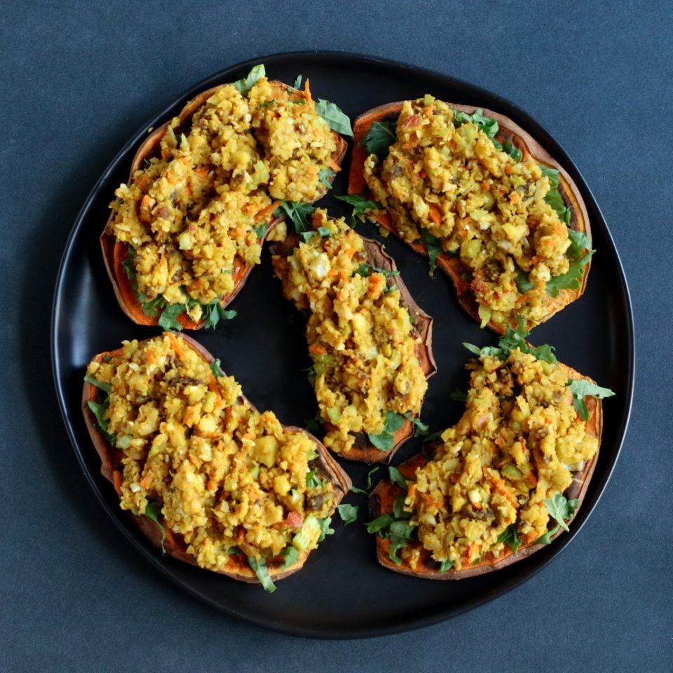 Brain-Healthy Curry Chickpea Wraps