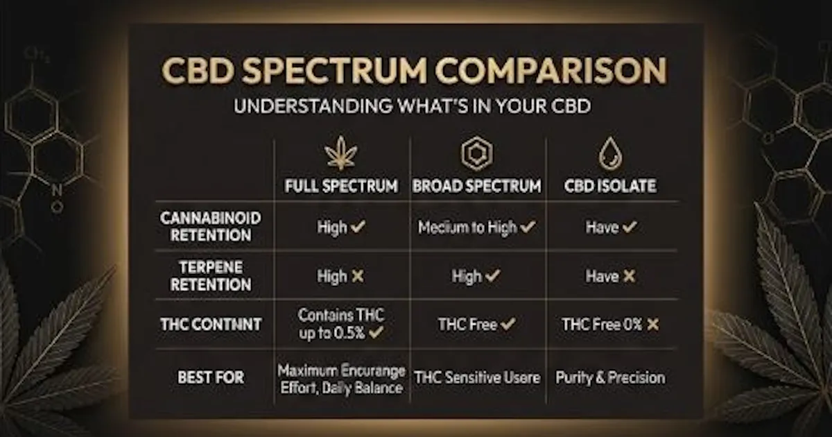 CBD Spectrum Comparison