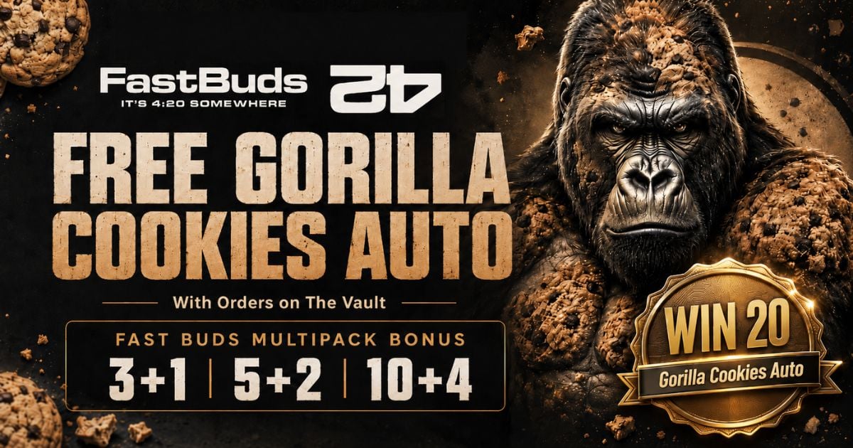 FastBuds Seeds Promo | Plus Win 20 Gorilla Cookies Seeds